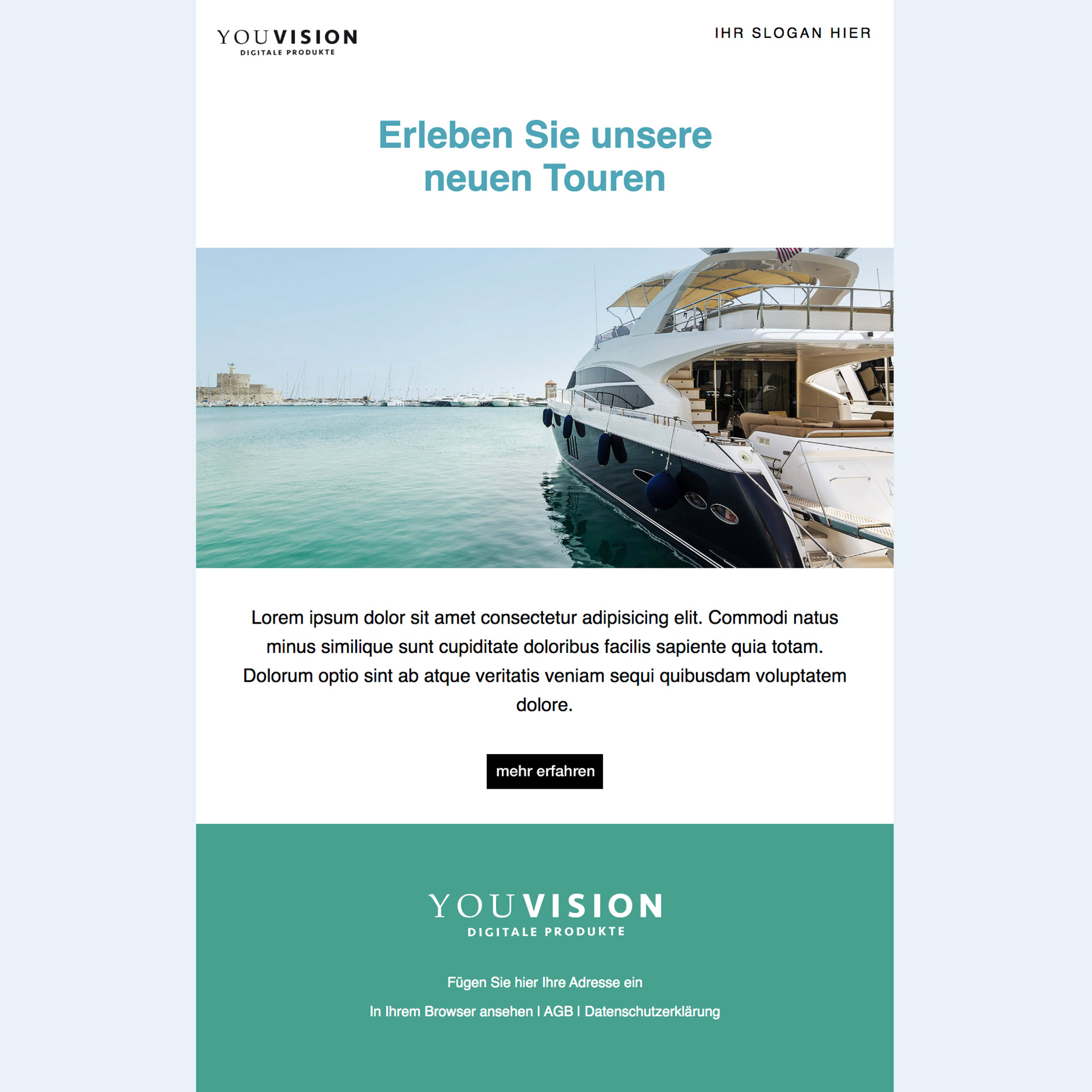 HTML Newsletter Template maritim