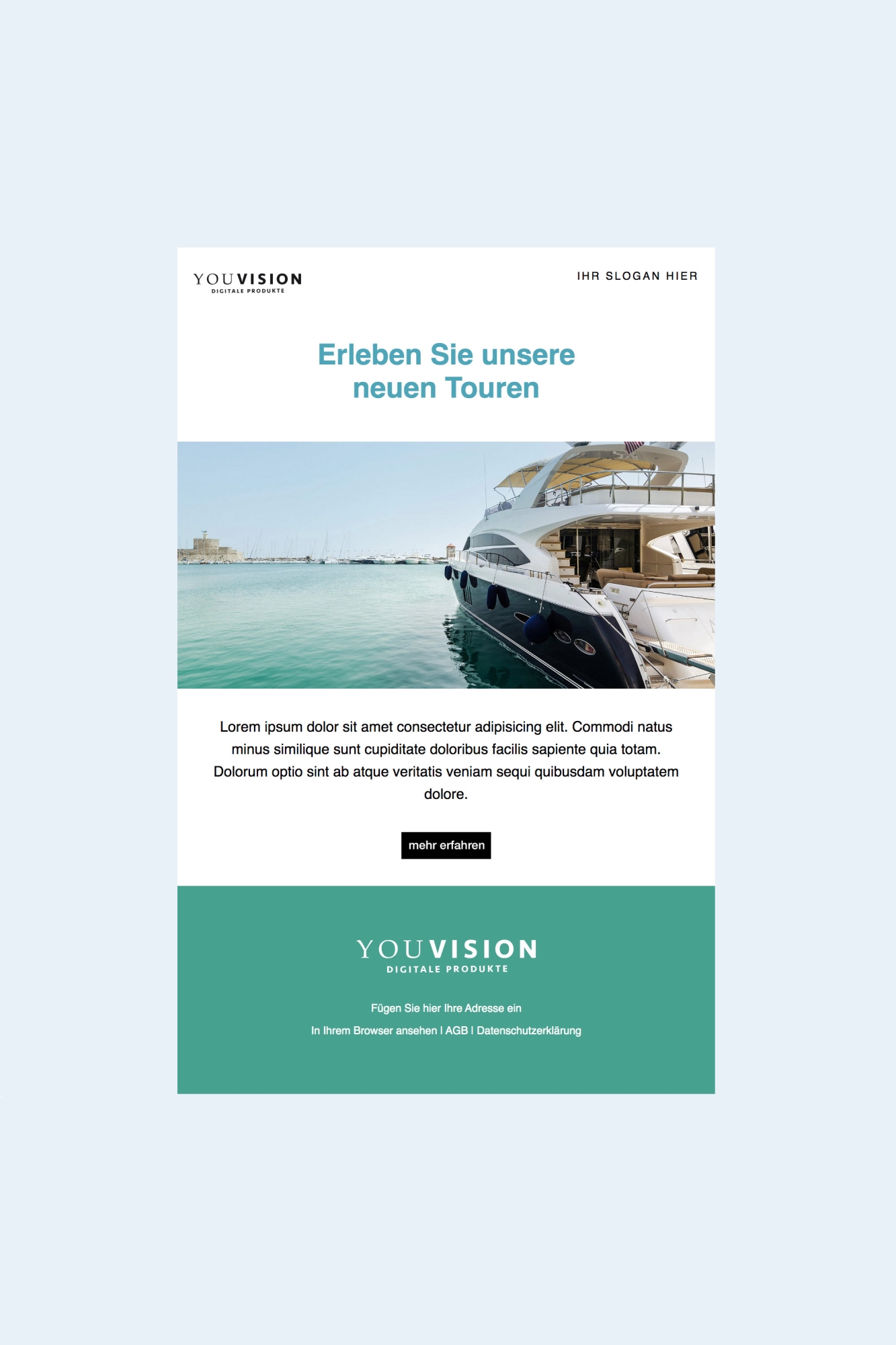 HTML Newsletter Template maritim 103