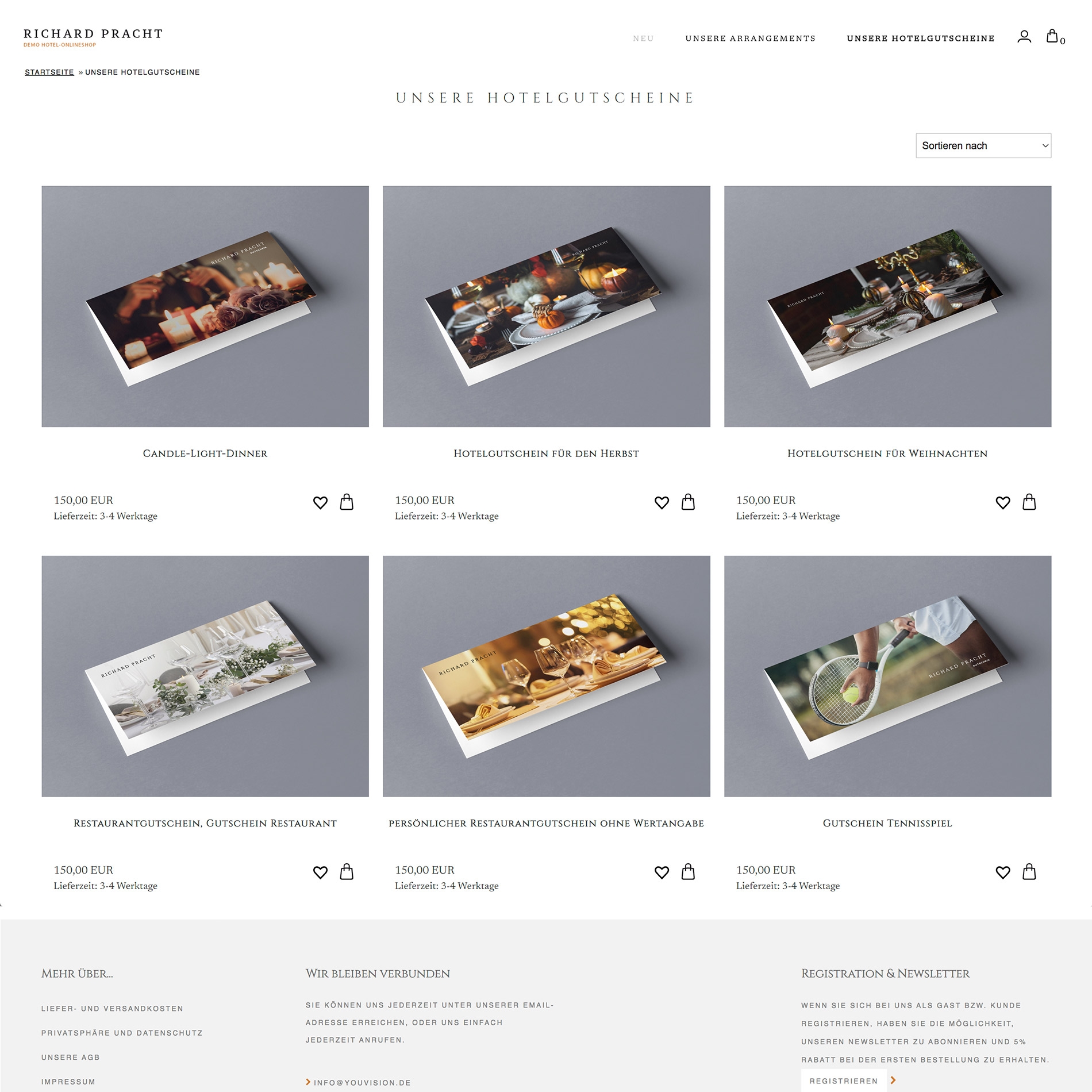 Template & Designvorlage - Richard Pracht