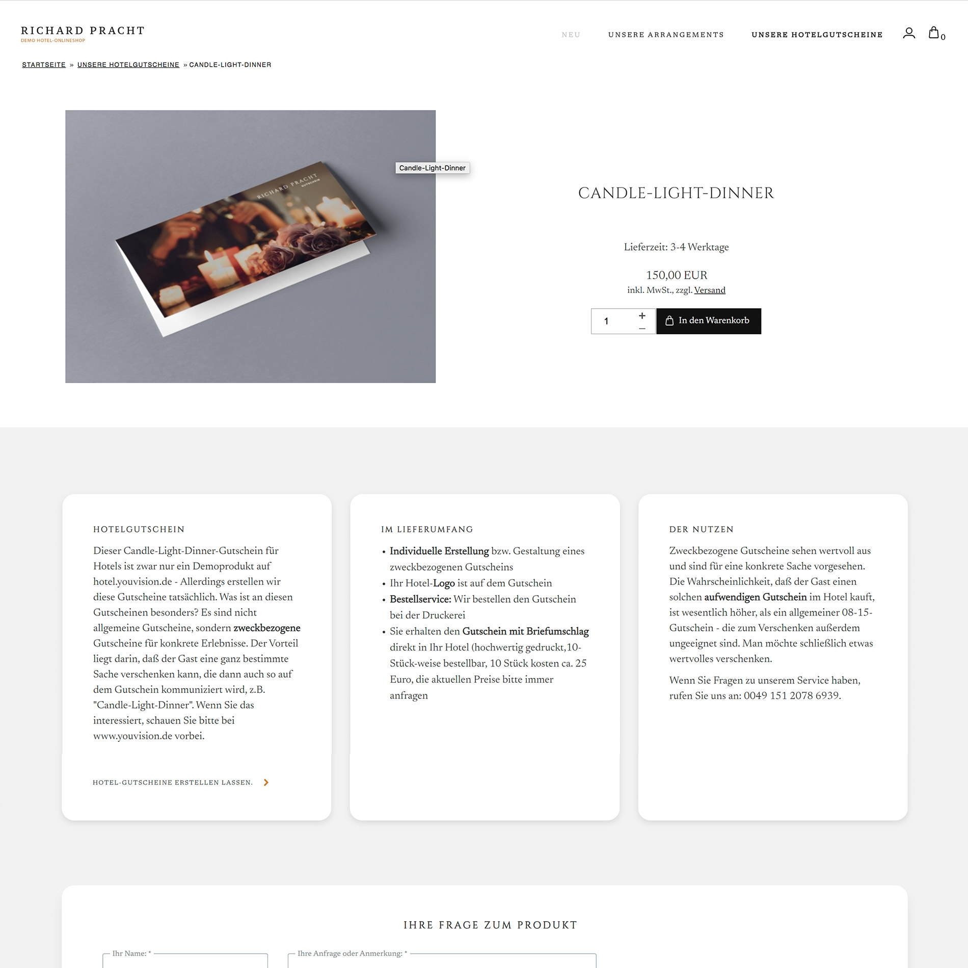 Template & Designvorlage - Richard Pracht